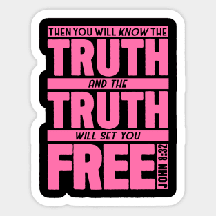 John 8:32 Truth Sticker